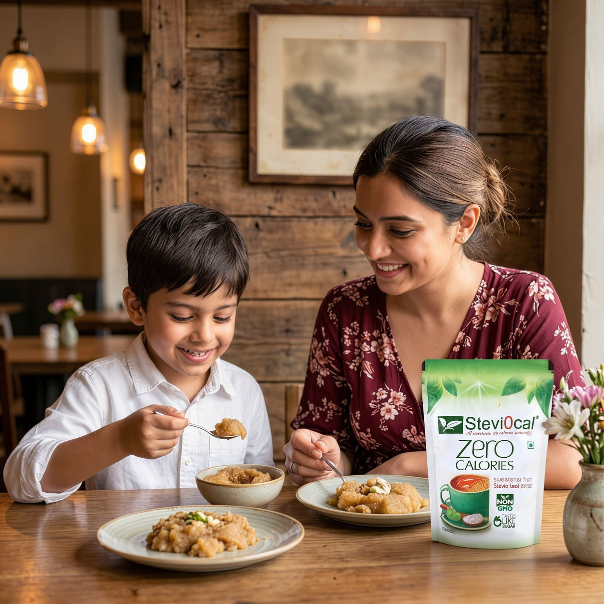 Stevi0cal Zero Calories Natural Sweetener - Stevia Leaf Extract Sugar Substitute | 350g