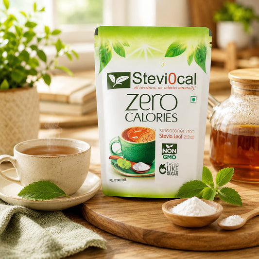 Stevi0cal Zero Calories Sweetener - Stevia Leaf Extract Sugar Substitute | 1kg