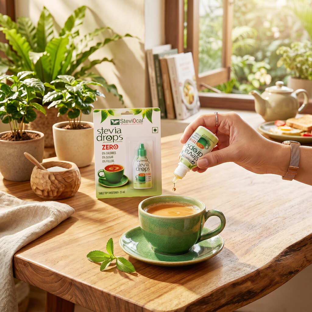 Stevi0cal Stevia Drops - Natural Zero Sugar Liquid Sweetener 25 ml
